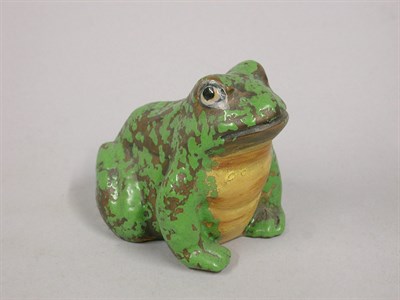 Lot 1041 - Weller Pottery Figure of a Seated Frog Height...