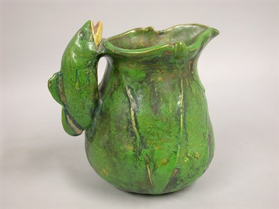 Lot 1042 - Weller Coppertoneware Pottery Pitcher...