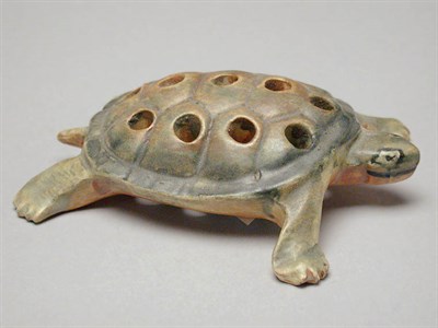 Lot 1035 - Weller Pottery Flower Frog Molded as a turtle....