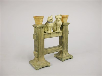 Lot 1055 - Weller Pottery Figural Group Molded as two...