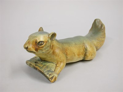Lot 1056 - Weller Pottery Figure of a Squirrel Height 4...