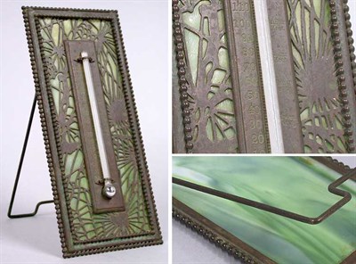 Lot 1205 - Tiffany Studios Glass and Bronze Desk...