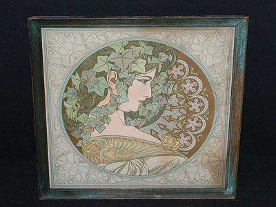 Lot 977 - Alphonse Mucha LE LIERRE (R./W. 76) Color...