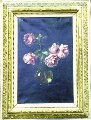 Lot 54 - Max Weyl American, 1837-1914 PEONIES IN A...