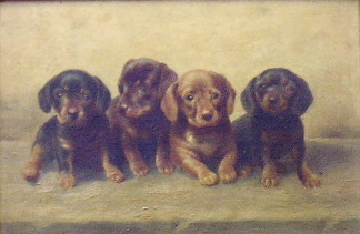 Lot 145A - Julius Hartung German, 19th/20th century FOUR...
