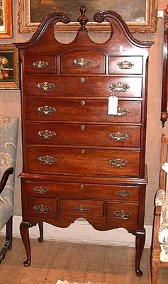 Lot 180 - Queen Anne Style Mahogany Chest on Stand
