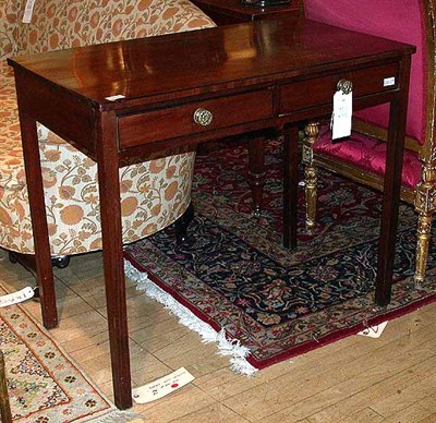 Lot 505 - George III Mahogany Work Table