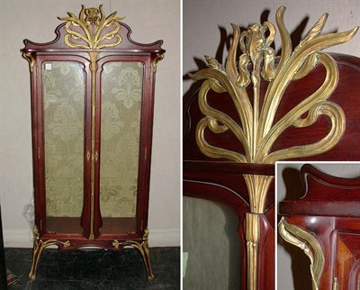 Lot 735 - Art Nouveau Gilt-Bronze Mounted Mahogany...