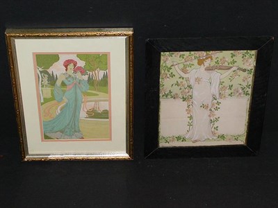 Lot 972 - Artist Unknown [WOMAN IN A CLASSICAL...
