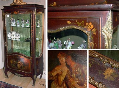 Lot 337 - Louis XV Style Painted Vitrine In the Vernis...