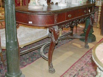 Lot 479 - Louis XIV Style Mahogany Lift Top Console...