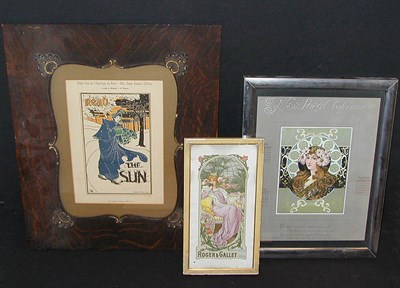 Lot 987 - Louis John Rhead READ THE SUN Color offset...