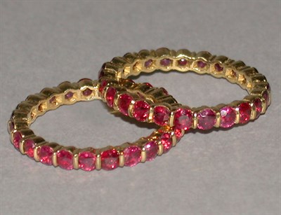 Lot 170 - Two Ruby Guard Rings