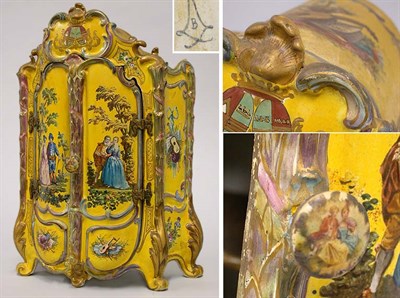 Lot 171 - Italian Rococo Style Pottery Miniature Armoire...