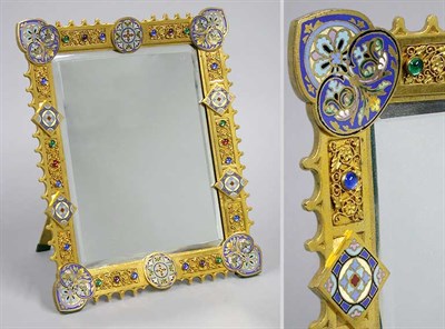 Lot 135 - Gothic Revival Gilt-Bronze and Cloisonne...