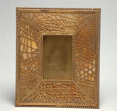 Lot 901 - Tiffany Studios Glass and Gilt-Bronze Picture...