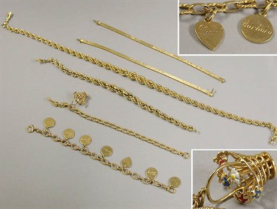 Lot 317 - Group of Assorted Gold Jewelry