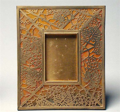 Lot 898 - Tiffany Studios Glass and Gilt-Bronze Picture...
