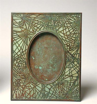 Lot 900 - Tiffany Studios Glass and Bronze Picture Frame...