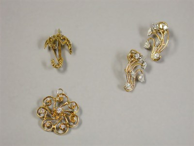 Lot 396 - Group of Gold and Diamond Jewelry