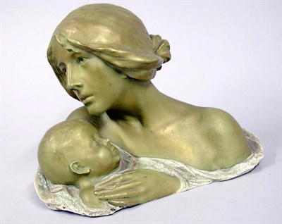 Lot 1077 - Austrian Porcelain Figure of a Mother and...