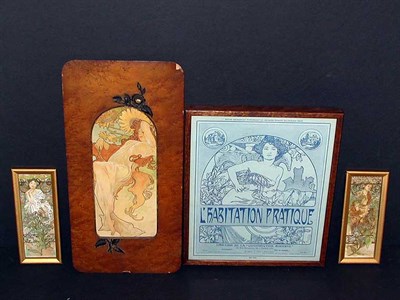 Lot 975 - Alphonse Mucha ETE; LA PRIMEVERE; SAVON MUCHA...