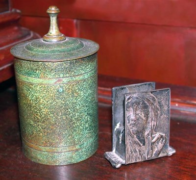 Lot 1301 - Tiffany Studios Bronze Cigarette Box Of...