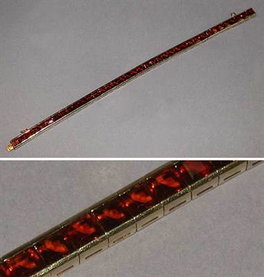 Lot 135 - Citrine Line Bracelet