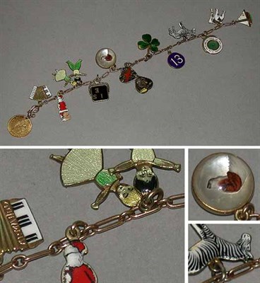 Lot 347 - Charm Bracelet