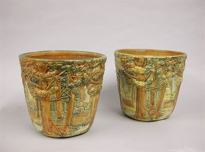 Lot 997 - Pair of Weller Pottery Jardinieres on...