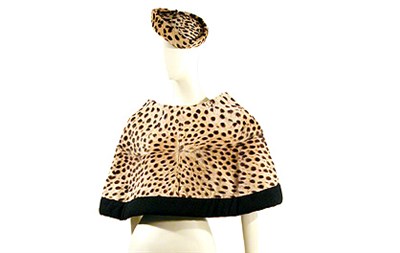 Lot 2043 - Pauline Trigere Leopard Tippet Cape and...