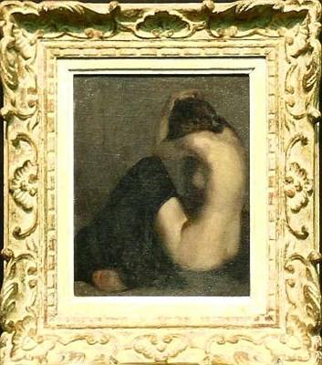 Lot 960 - American School 20th Century SEATED NUDE Oil...