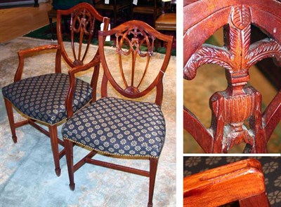 Lot 197 - Set of Eight George III Style Upholstered...