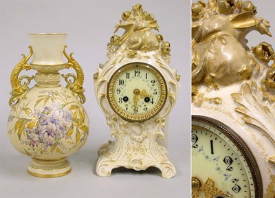 Lot 517 - Two Royal Worcester Porcelain Articles...