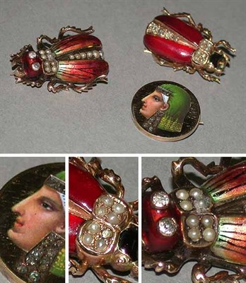 Lot 64 - Three Enamel Pins