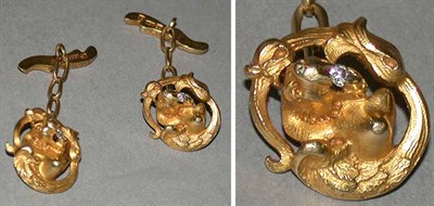 Lot 138 - Pair of Gargoyle Cufflinks