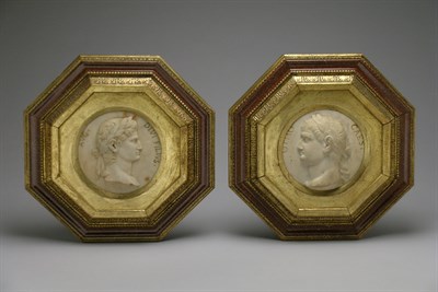 Lot 4352 - Pair of Italian Marble Relief Plaques of...
