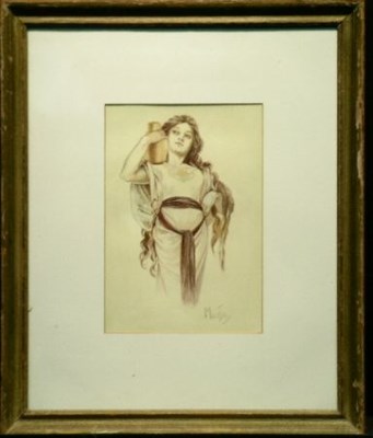 Lot 955 - Manner of Alphonse Marie Mucha WOMAN WITH...