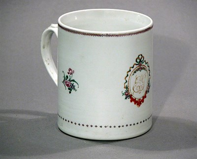 Lot 4390 - Chinese Famille Rose Porcelain Mug Late 18th...