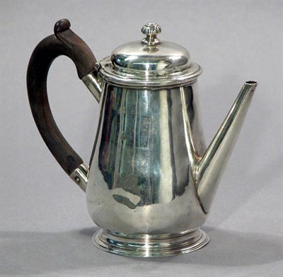 Lot 4363 - George II Silver Coffee Pot James Smith,...