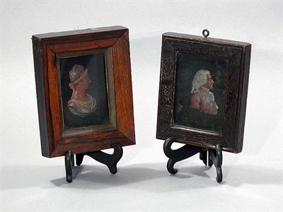 Lot 4389 - Two English Wax Portraits Late 18th/early 19th...