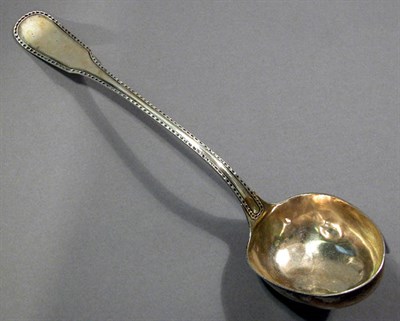 Lot 4365 - Continental Silver Ladle 18th Century The oval...