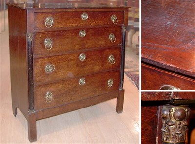 Lot 2245 - Federal Style Mahogany Four-Drawer Chest