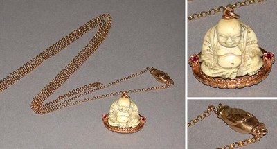 Lot 272 - Buddha Pendant and Chain