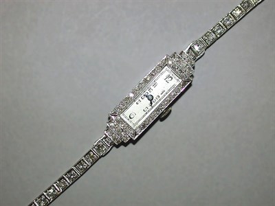 Lot 391 - Lady's Diamond Wristwatch