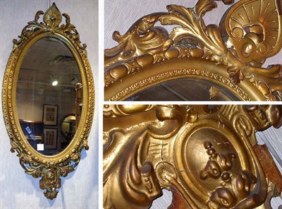 Lot 380 - Victorian Gilt Framed Oval Mirror