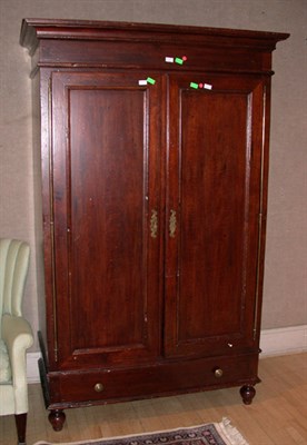Lot 715 - Provincial Style Stained Wood Armoire