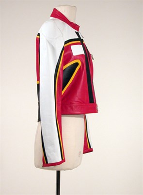 Lot 2183 - Dolce & Gabbana Leather Motor Racing Jacket...