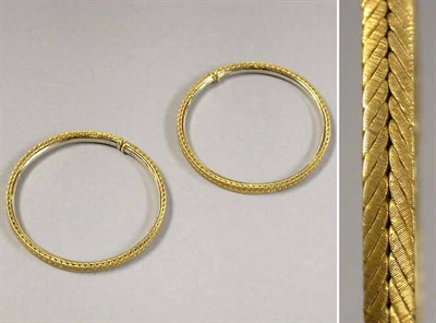 Lot 275 - Pair of Gold Hoop Earrings