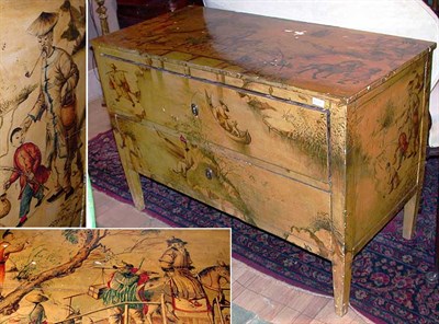 Lot 467 - Italian Neoclassical Lacquered and Chinoiserie...